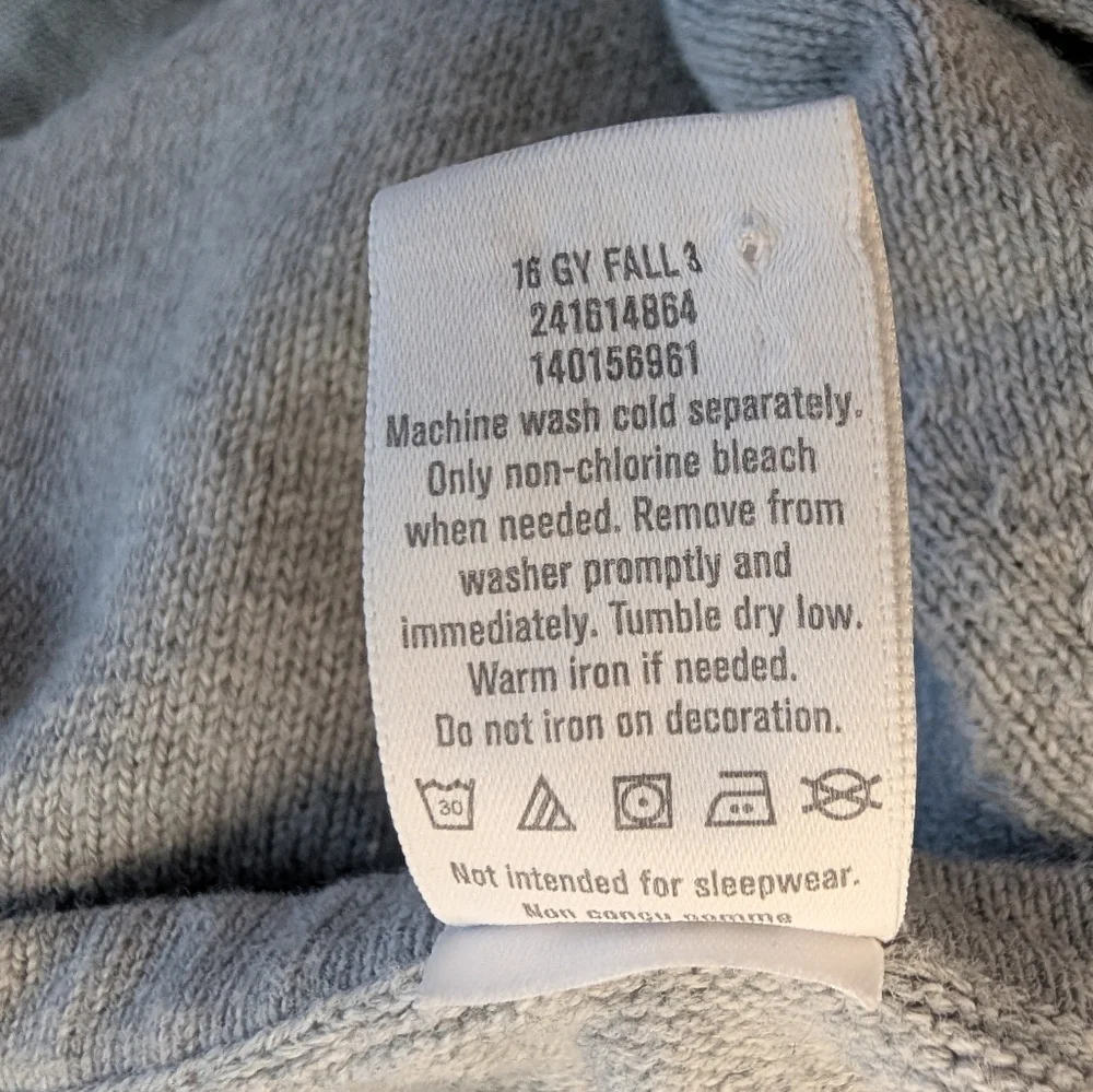 Gymboree Girls Gray Sweater Dress with Blue Floral Skirt Size 5